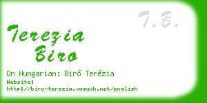 terezia biro business card